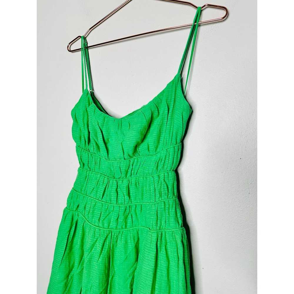 ASTR Kelly Green Andrina Smocked Midi Open Back B… - image 7