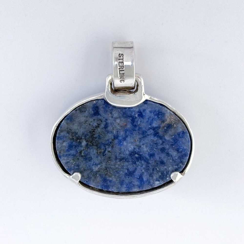 Vintage Sterling Silver 925 Sodalite Suspension B… - image 4