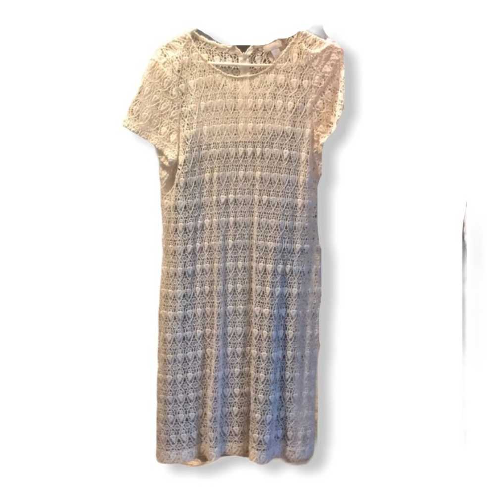 Chico’s lace cream dress size 2 M - image 1