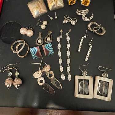 Sterling silver earring lot