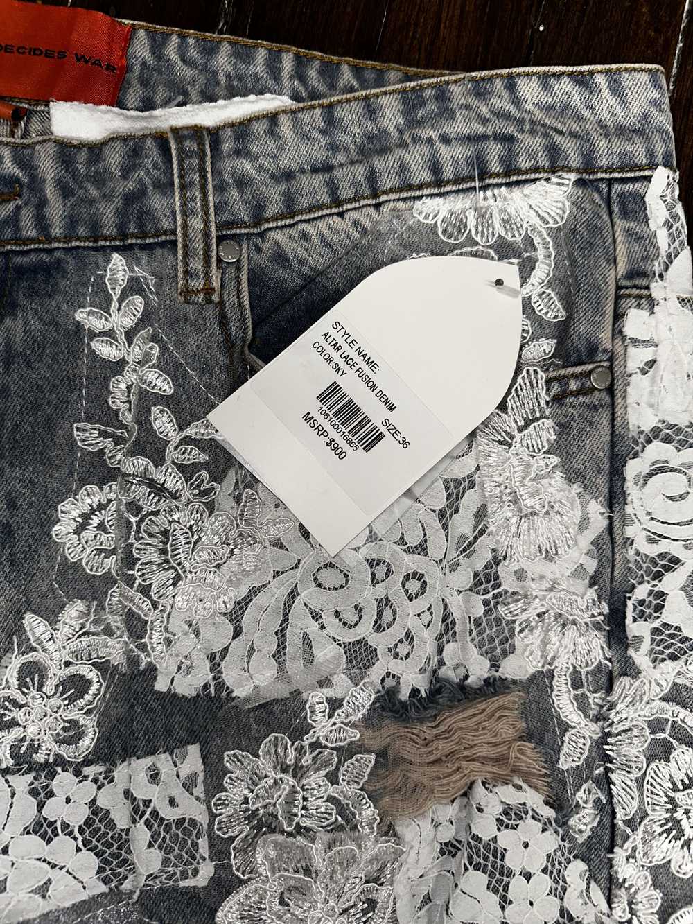 Who Decides War ALTAR LACE FUSION DENIM - image 3