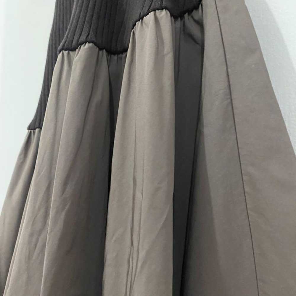 Ribbed Knit Long Sleeve Maxi Dress Gray - image 2