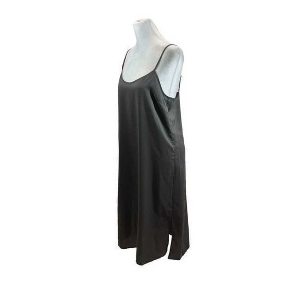 Ladies Club Monaco Brand 100% Silk Dark Grey Slip… - image 1