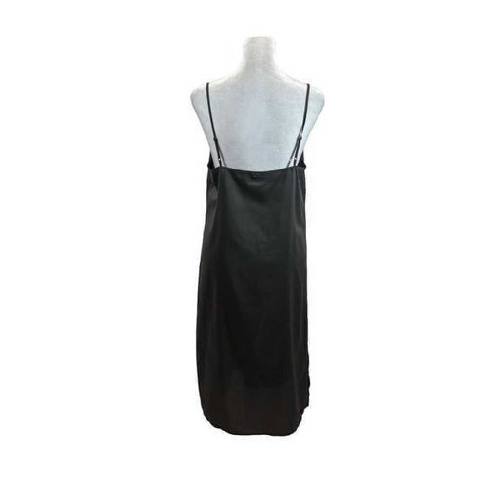 Ladies Club Monaco Brand 100% Silk Dark Grey Slip… - image 9