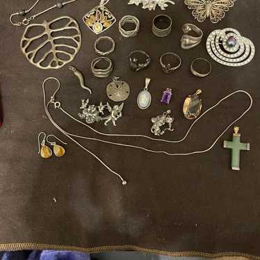 Sterling silver mix lot - image 1