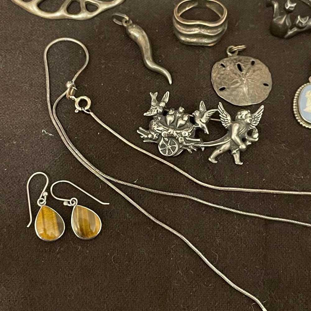 Sterling silver mix lot - image 2