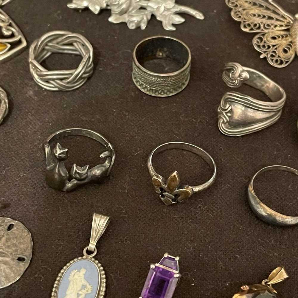 Sterling silver mix lot - image 4