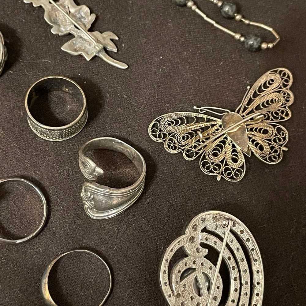 Sterling silver mix lot - image 8