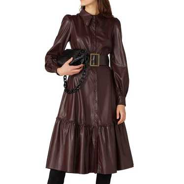 Nicholas Dress Womens 8 Brown Larisa Faux Leather… - image 1