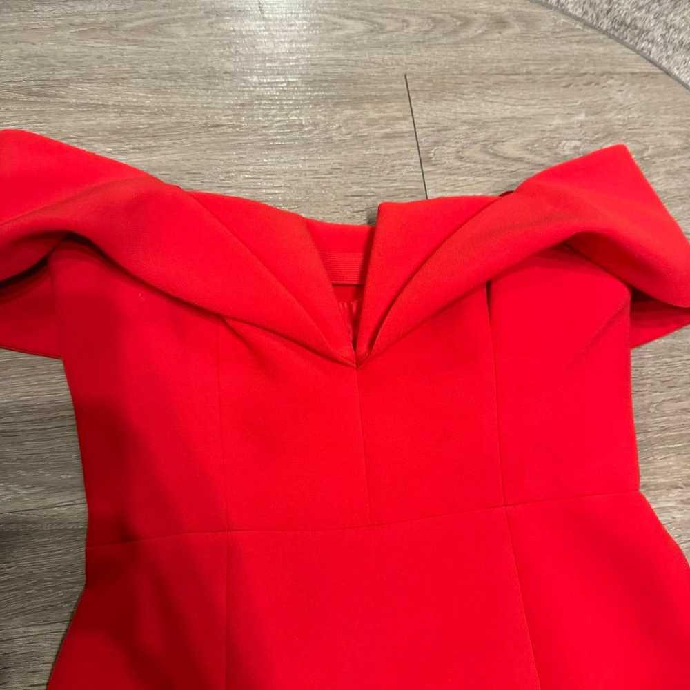 BCBGmaxazria Marquis Dress - Red size 8 off shoul… - image 2