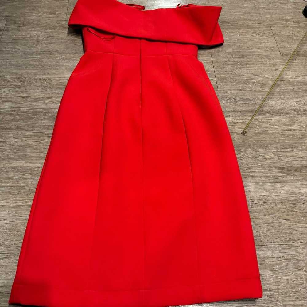 BCBGmaxazria Marquis Dress - Red size 8 off shoul… - image 6