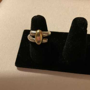 James Avery 14k Gold/Sterling Silver RETIRED Ring 