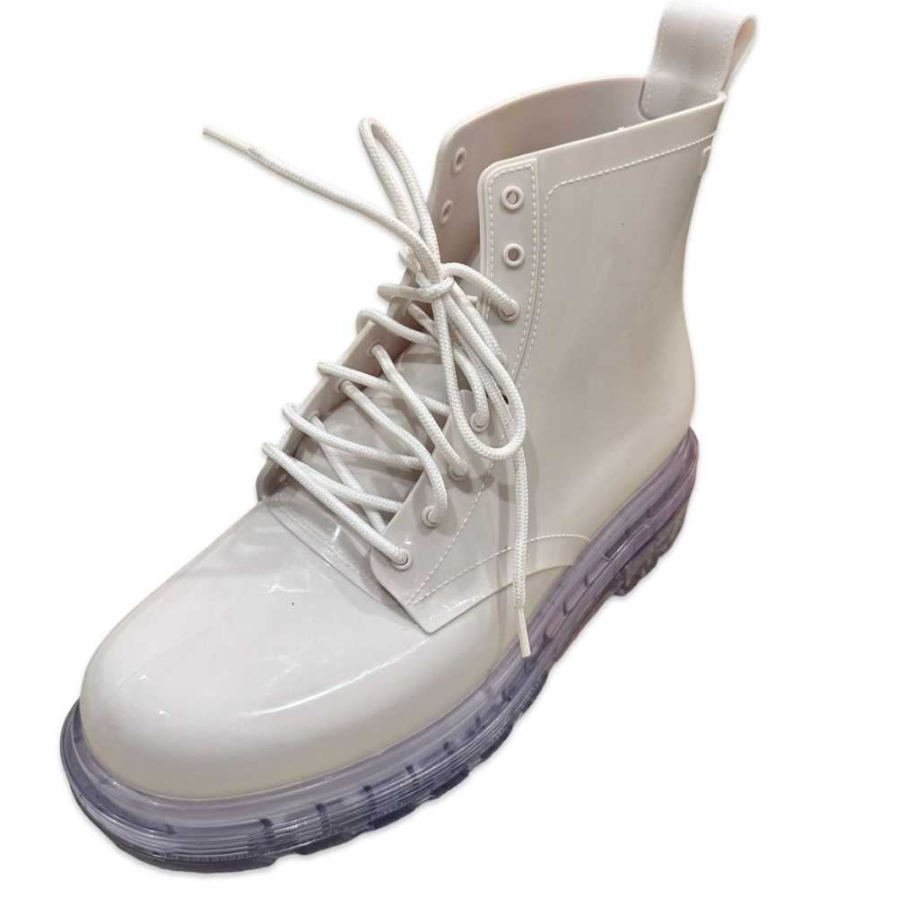 Melissa Melissa Coturno White Clear Combat Boots … - image 3