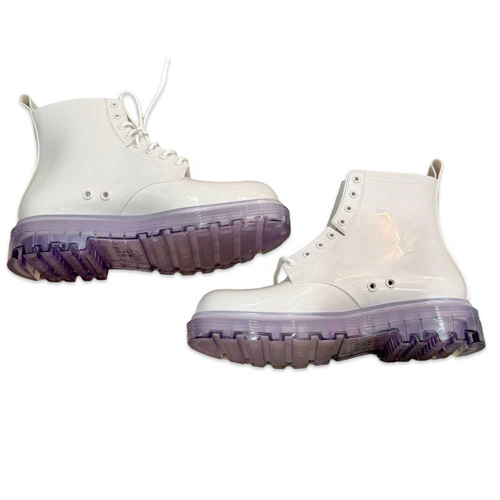 Melissa Melissa Coturno White Clear Combat Boots … - image 5