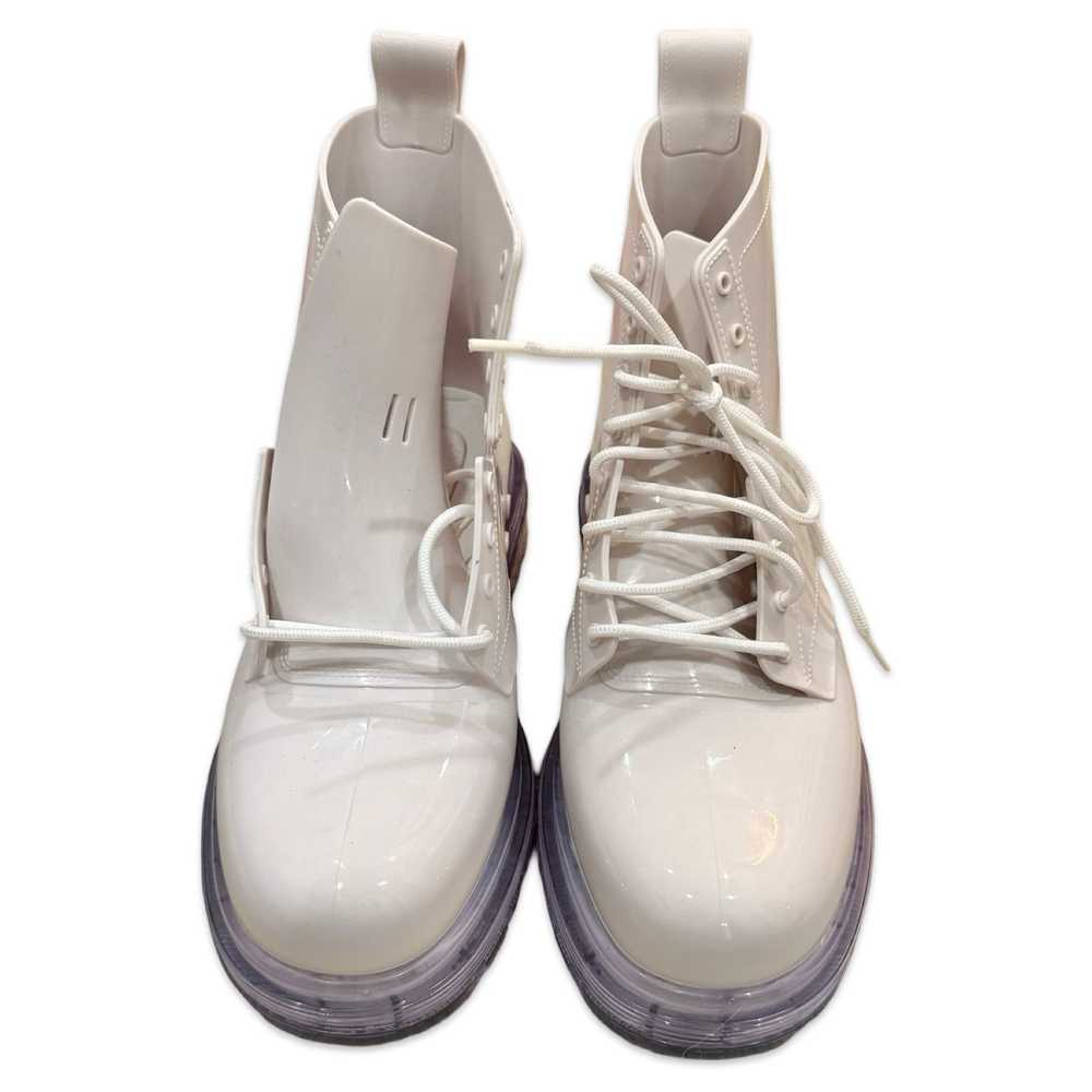 Melissa Melissa Coturno White Clear Combat Boots … - image 6