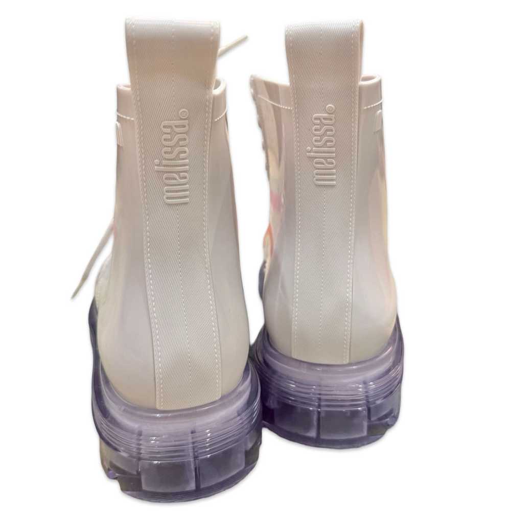 Melissa Melissa Coturno White Clear Combat Boots … - image 8