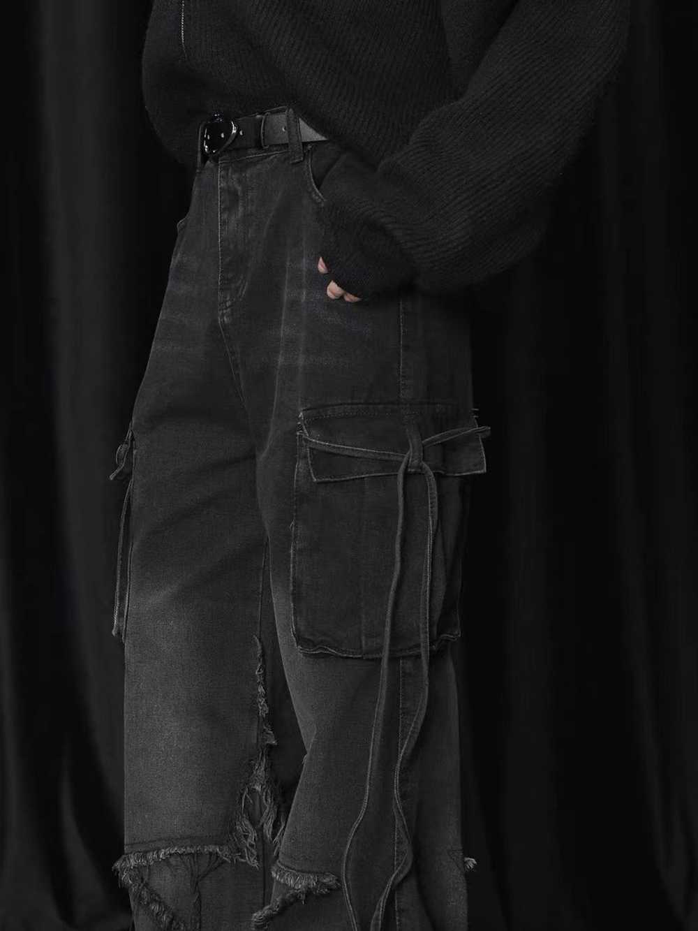 Japanese Brand × Jean × Streetwear Black wash str… - image 5