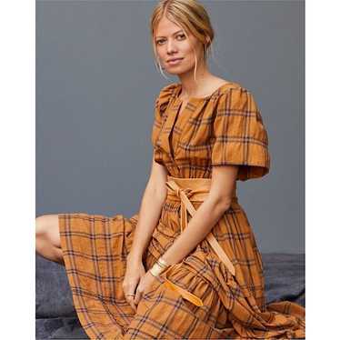 Maeve by Anthropologie Somerset Plaid Maxi Dress M