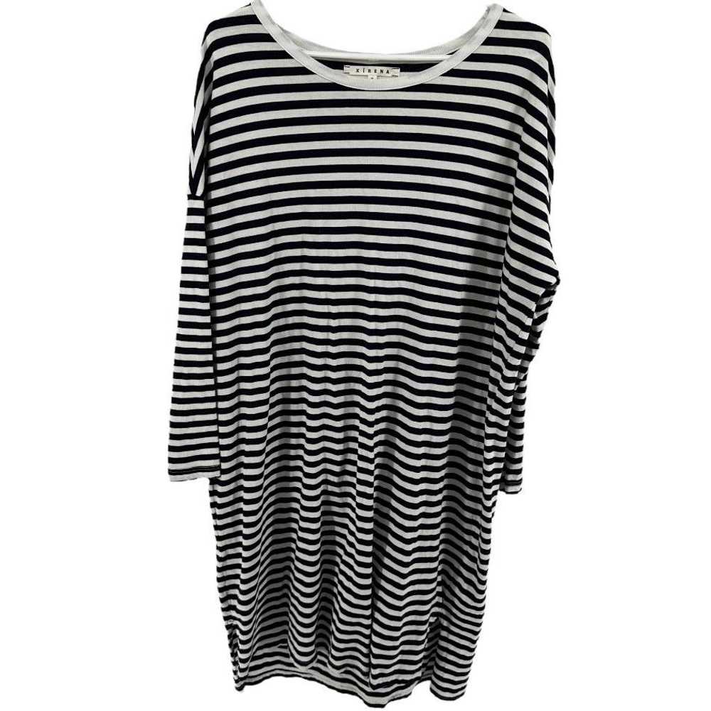 Xirena Xirena Stripe Midi TShirt Dress Long Sleev… - image 1