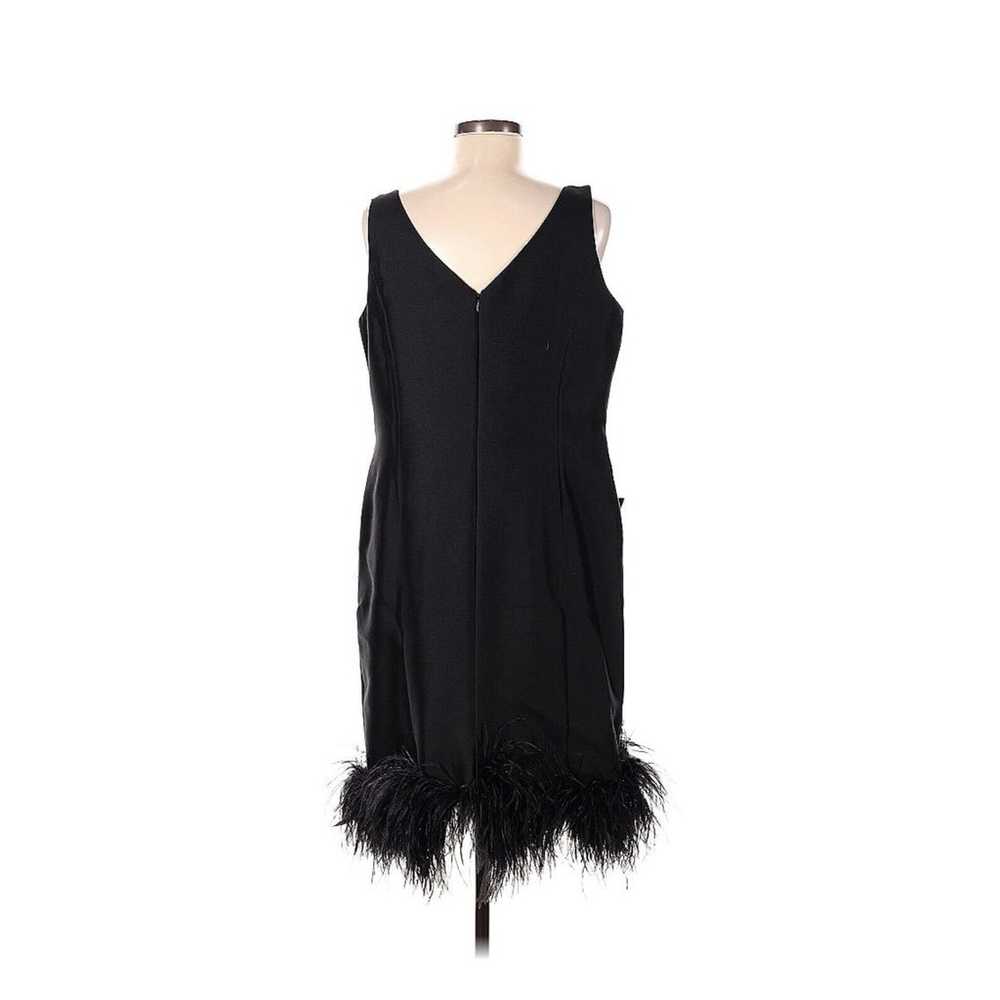 Teri Jon By Rickie Freeman Crepe Feather Hem Shea… - image 2