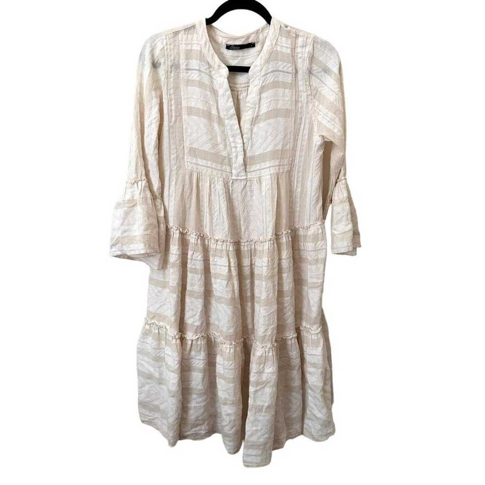 DEVOTION TWINS Ella Boho Midi Dress Cream Sz Small - image 2