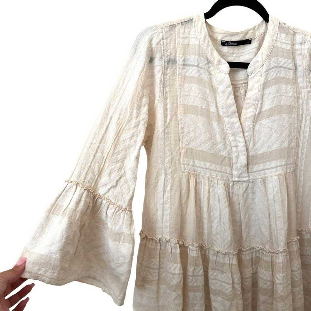 DEVOTION TWINS Ella Boho Midi Dress Cream Sz Small - image 3