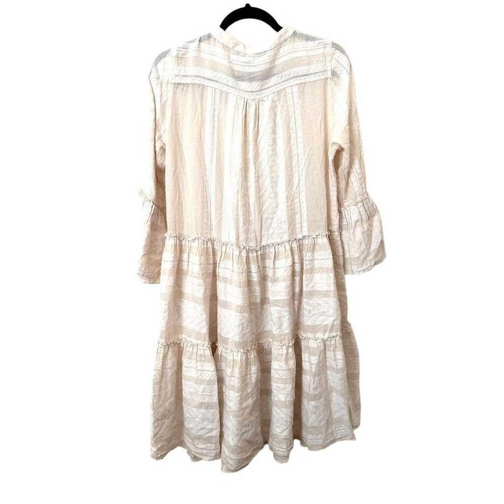 DEVOTION TWINS Ella Boho Midi Dress Cream Sz Small - image 4