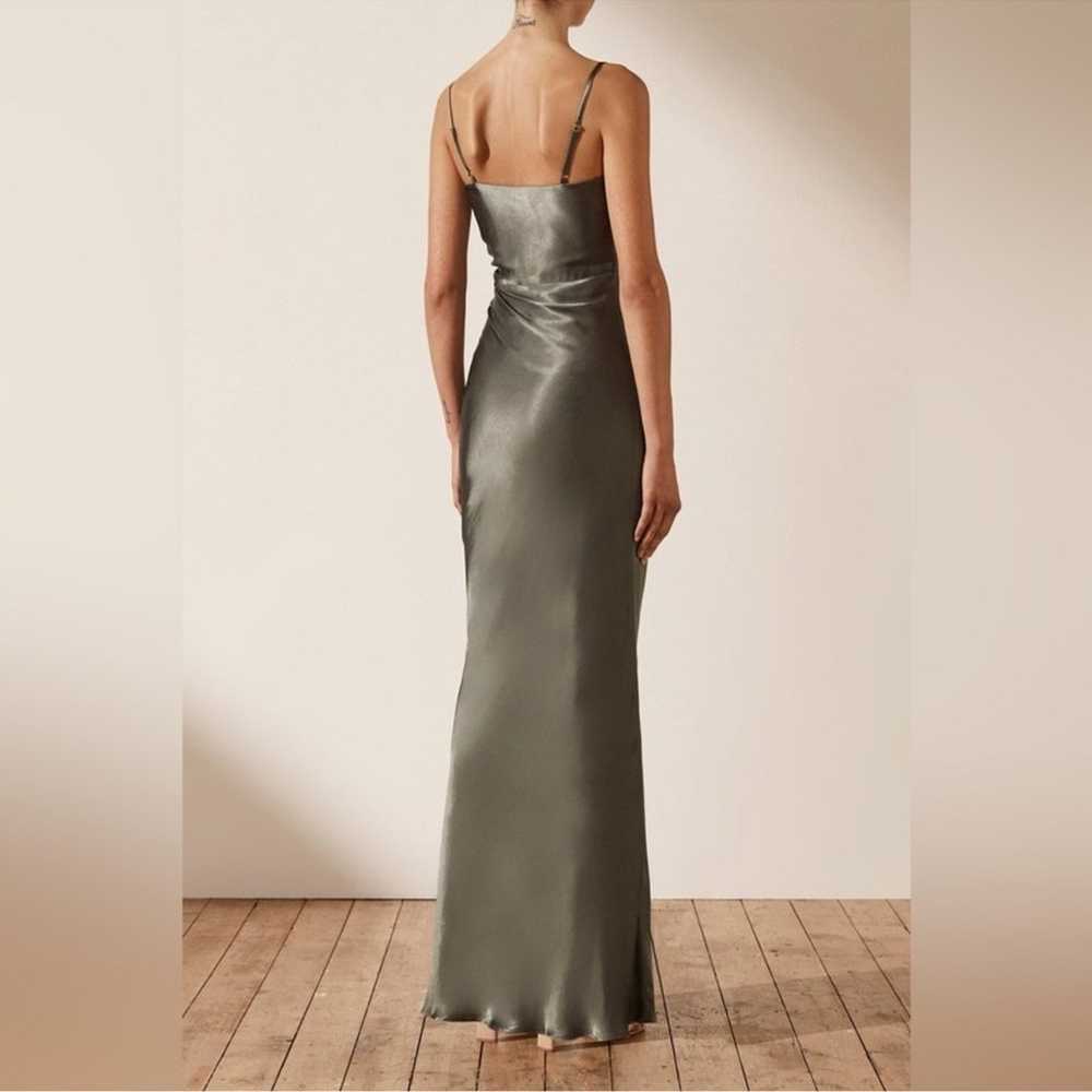 Shona Joy La Lune Ruched Maxi Dress in Olive Size… - image 2