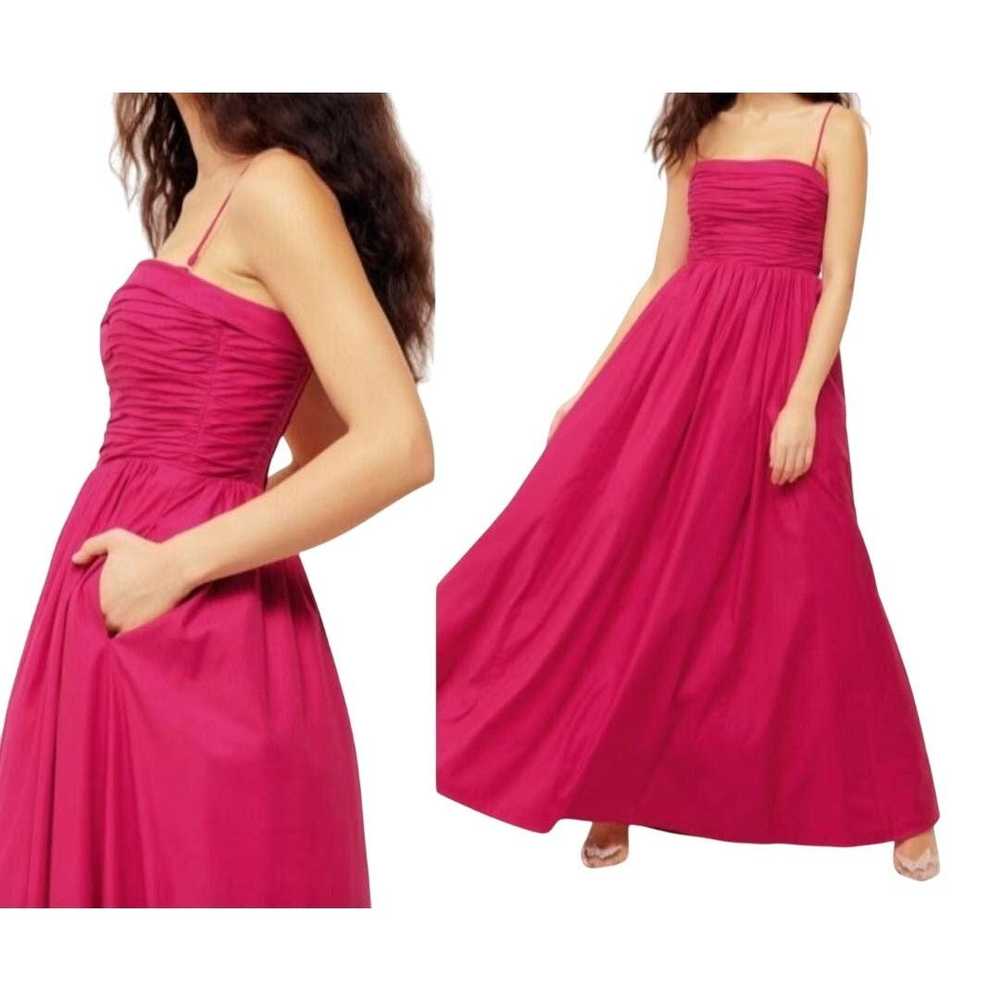 Reformation Reformation Kastoria Dress Hot Pink s… - image 3