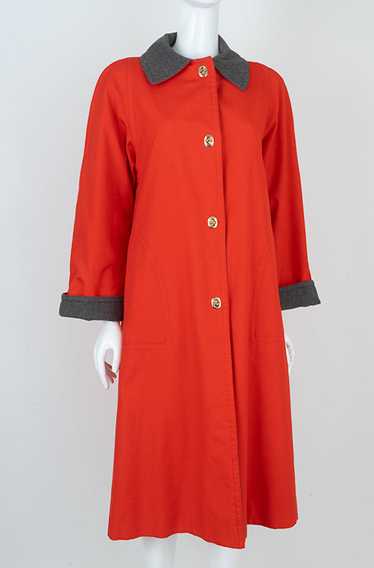 1970s Bonnie Cashin Weatherwear Red Coat