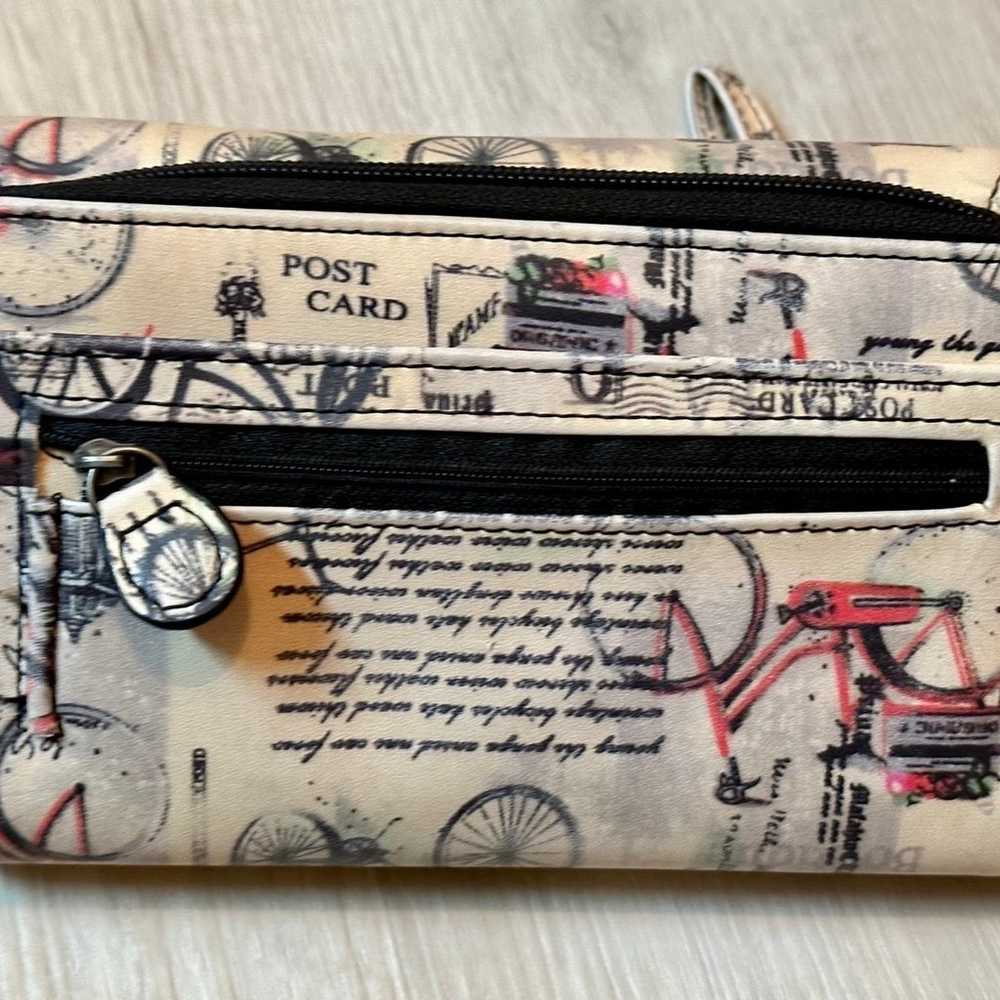 Vintage-Inspired Postcard Wallet Wristlet, Chic &… - image 7