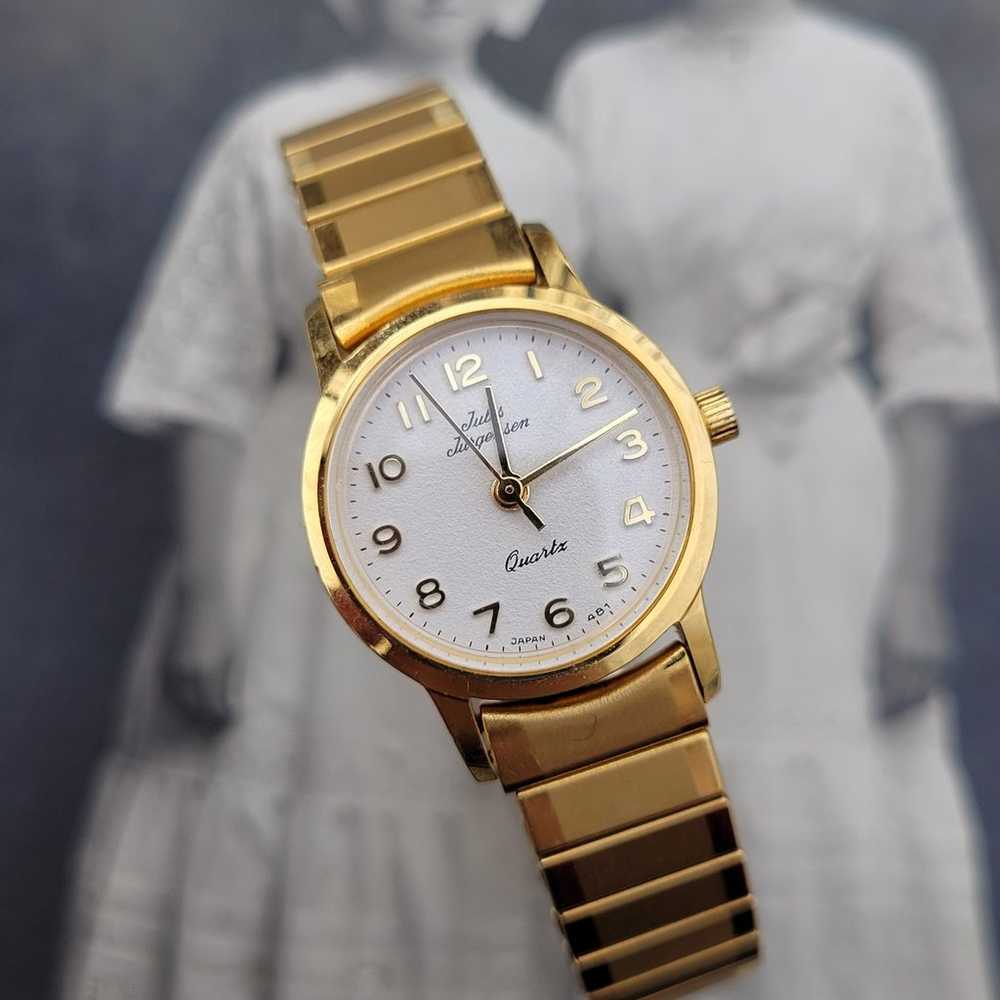 Vintage Jules Jurgensen Ladies Quartz Wristwatch … - image 1