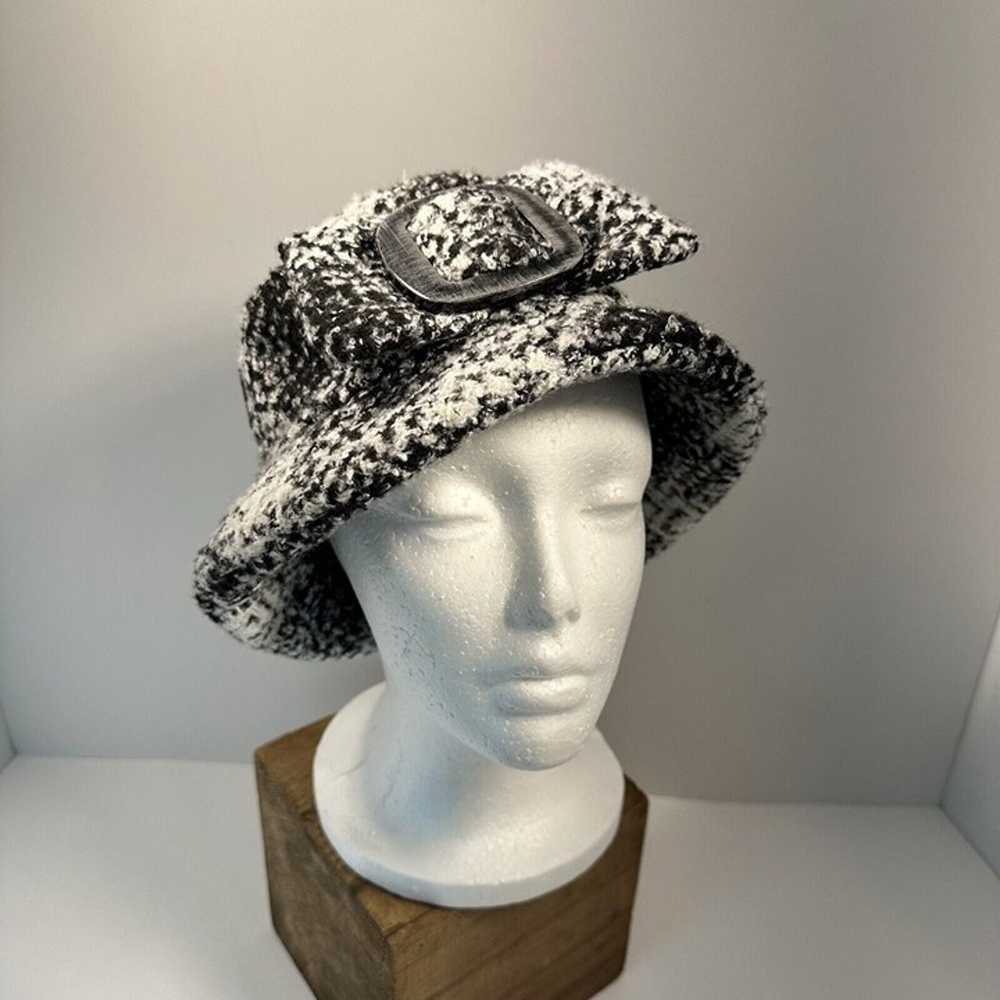 Vintage Beau Chapeau Womens Black & White Tweed B… - image 1