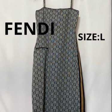 FENDI Vintage Zucca Pattern Dress Size L - image 1