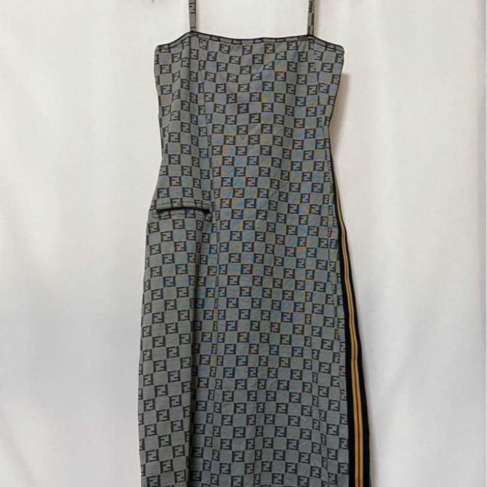 FENDI Vintage Zucca Pattern Dress Size L - image 2