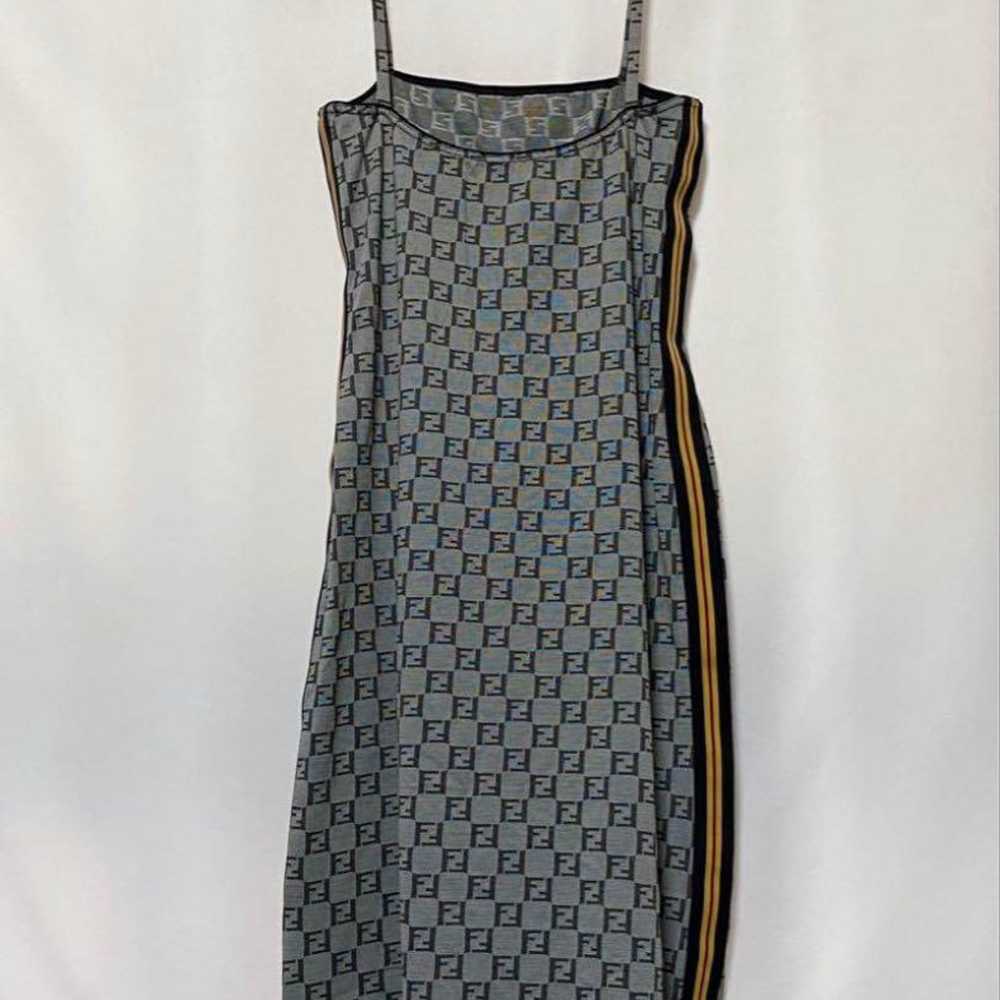 FENDI Vintage Zucca Pattern Dress Size L - image 3