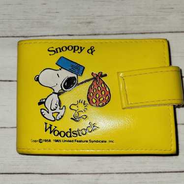 Vintage 1965 Peanuts Wallet Snoopy and Woodstock C