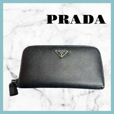 PRADA Round Zip Long Wallet