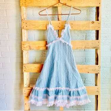 New Dodo Bar Or tassel baby blue fringe dress - image 1