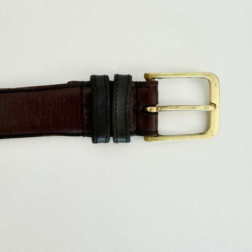 Coach Vintage NYC Made Leather Belt Brass Buckle … - image 6