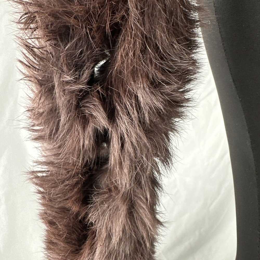 Vintage Womens Fur Pull Through Collar Scarf Brow… - image 6