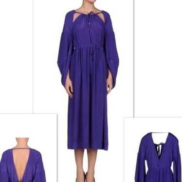 Fendi Long Purple Silk Dress NWOT - image 1