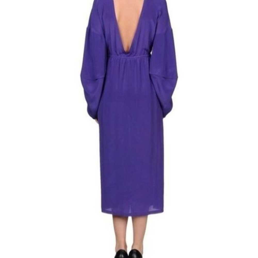 Fendi Long Purple Silk Dress NWOT - image 2