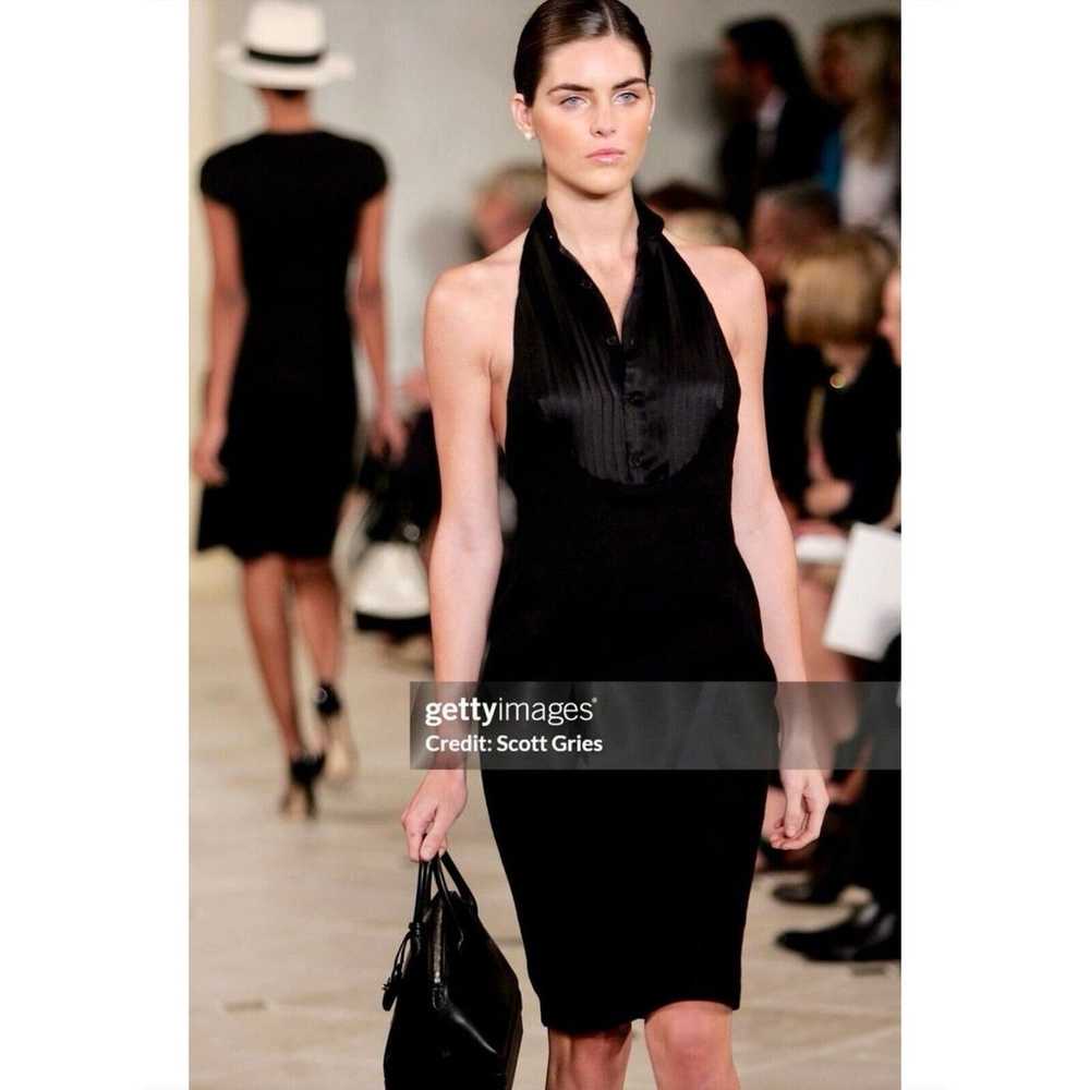 2007 Ralph Lauren Purple Label Runway Black Linen… - image 2