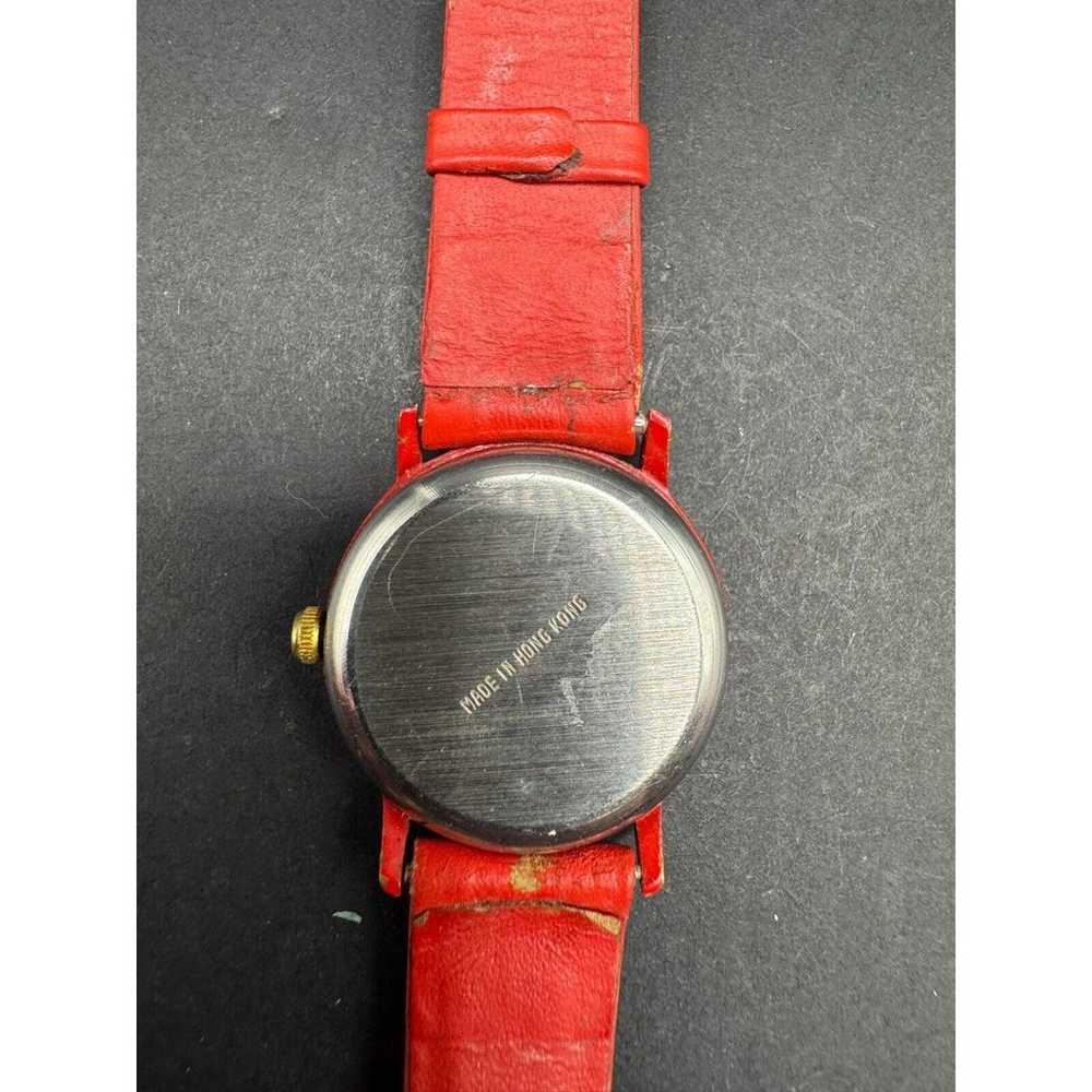 Vintage Firenze Quartz Watch w/ Red Genuine Leath… - image 7