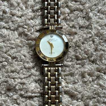 Jacques Piccard women’s vintage gold tone crystal… - image 1