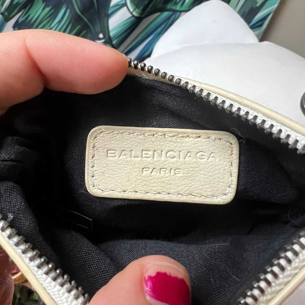 Balenciaga Moto City Cream Zip Pouch - image 4