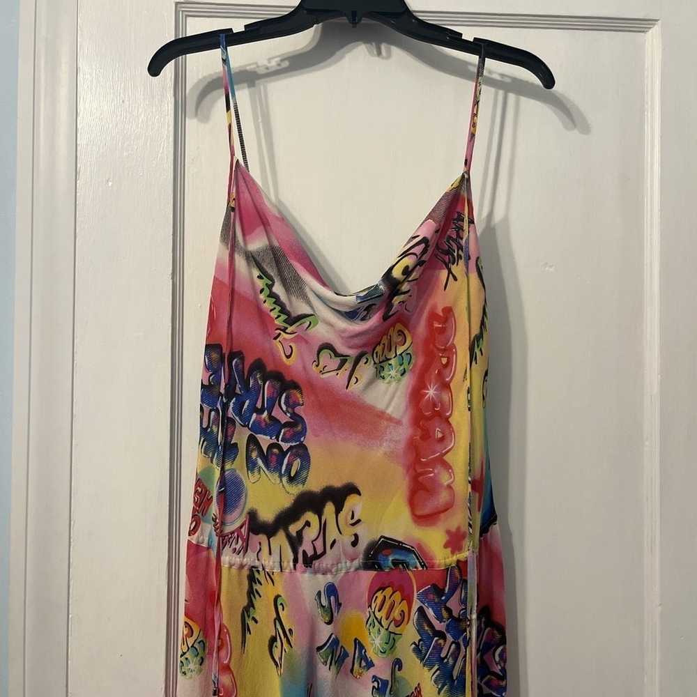 Escada Graffiti Silk Dress - image 2