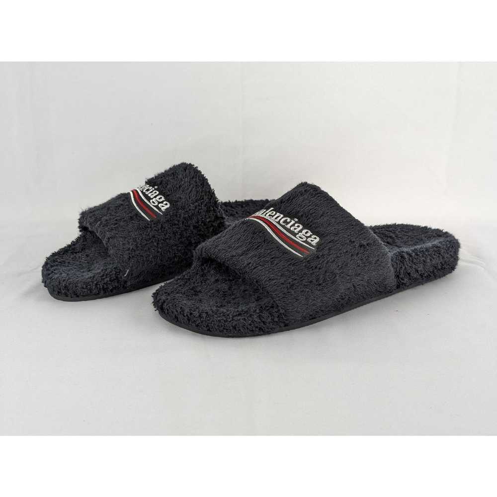 Balenciaga o1rshd1 Soft Towel Material Furry Slid… - image 10