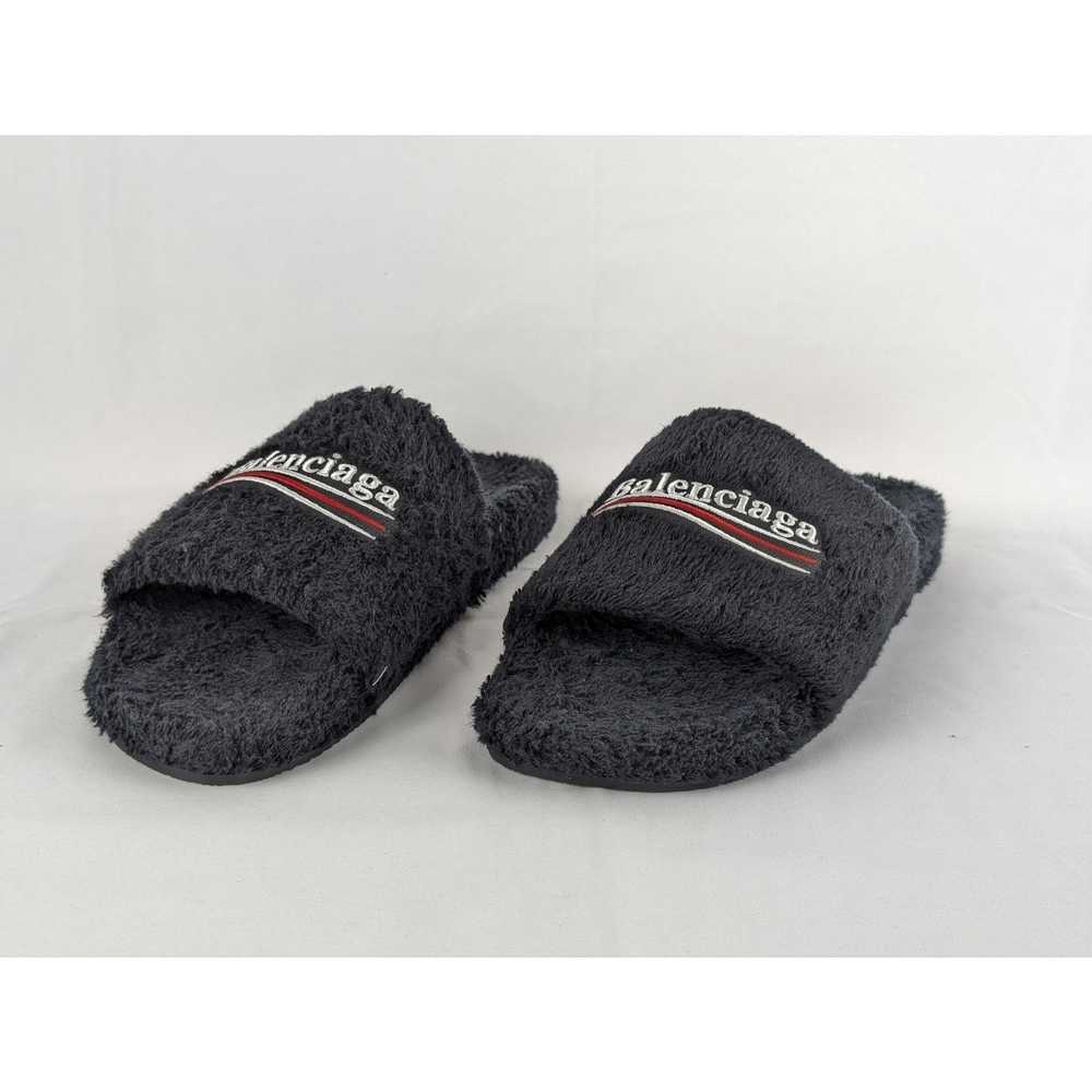 Balenciaga o1rshd1 Soft Towel Material Furry Slid… - image 11